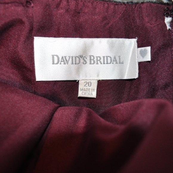 David's Bridal Strapless Dress Plus Size - Picture 4 of 4